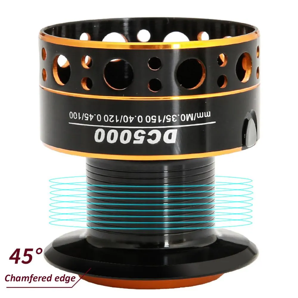 1000-7000 Series High Speed Rock Fishing Wheel All Metal Spool No Gap Spinning Reel Line Spool Anti-corrosion Fishing Reel