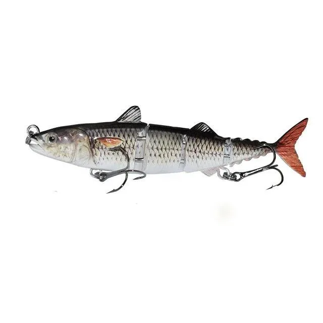 15cm 31g Sinking Wobblers Hard Jointed Bass Artificial Bait 4 Section Tuna Fishing Lures Swimbait