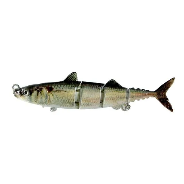 15cm 31g Sinking Wobblers Hard Jointed Bass Artificial Bait 4 Section Tuna Fishing Lures Swimbait