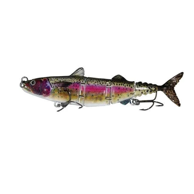 15cm 31g Sinking Wobblers Hard Jointed Bass Artificial Bait 4 Section Tuna Fishing Lures Swimbait