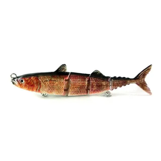 15cm 31g Sinking Wobblers Hard Jointed Bass Artificial Bait 4 Section Tuna Fishing Lures Swimbait