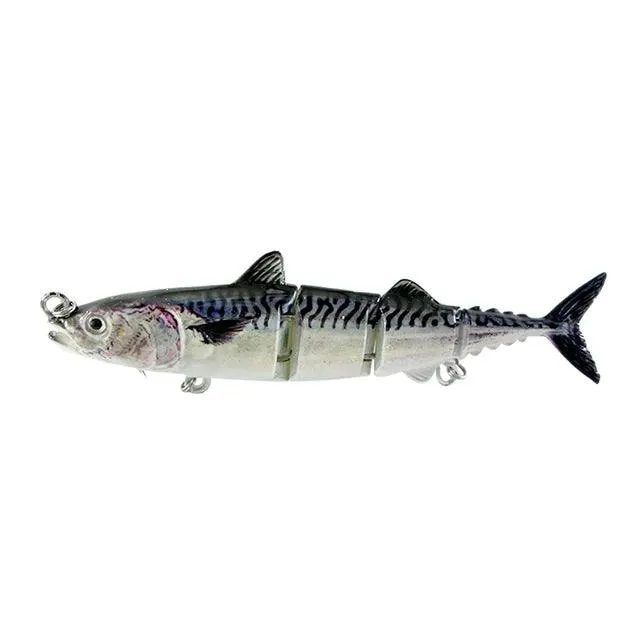 15cm 31g Sinking Wobblers Hard Jointed Bass Artificial Bait 4 Section Tuna Fishing Lures Swimbait