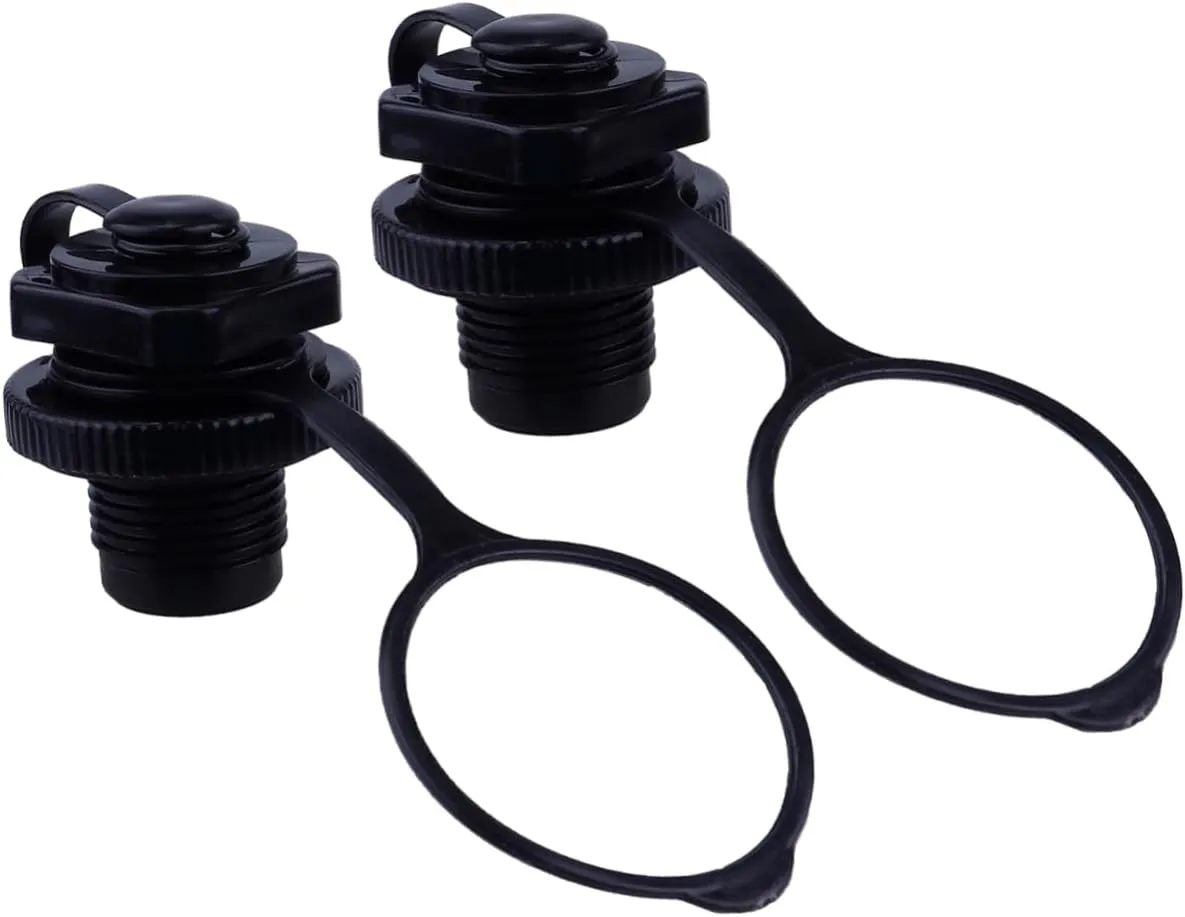 2Pcs Boat Air Valve Durable Inflatable Kayak Accessories with Screw for Air Caps Replacement for Inflatable Boats Rafts and Water