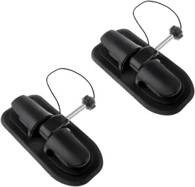 barenx 2 Pieces Replacement Kayak Oar Lock Patch Paddle Rod Lock Holder Canoe Raft Parts