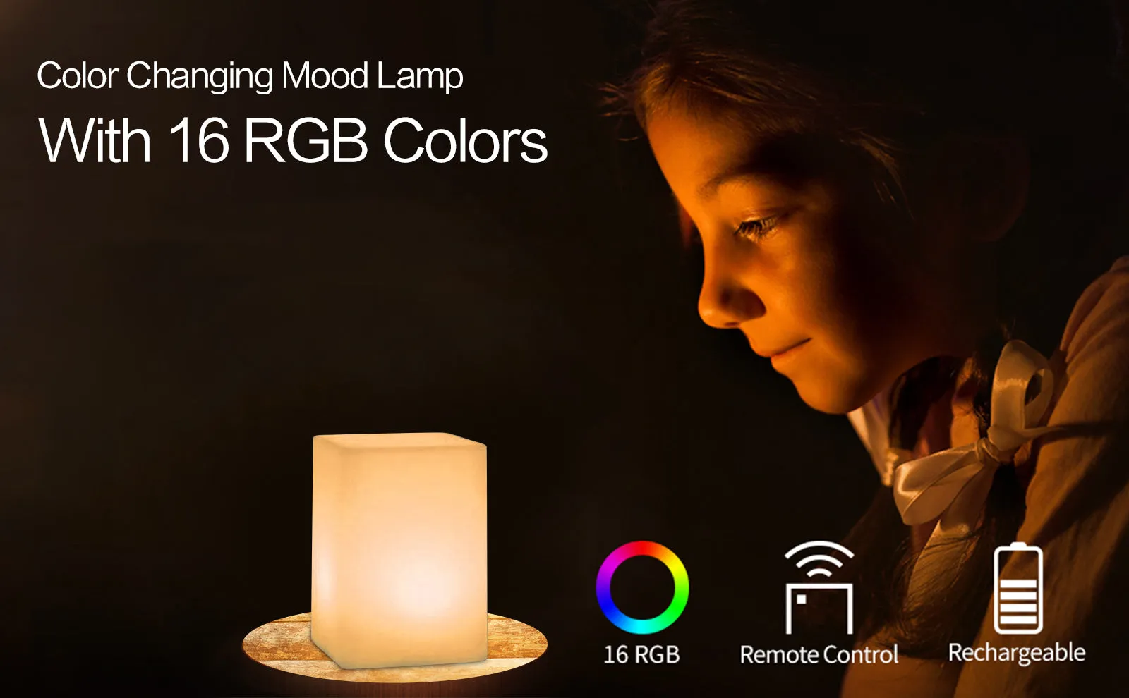 CUBOID IP65 Outdoor RGB LED Party Light  AC Charging with Remote Control