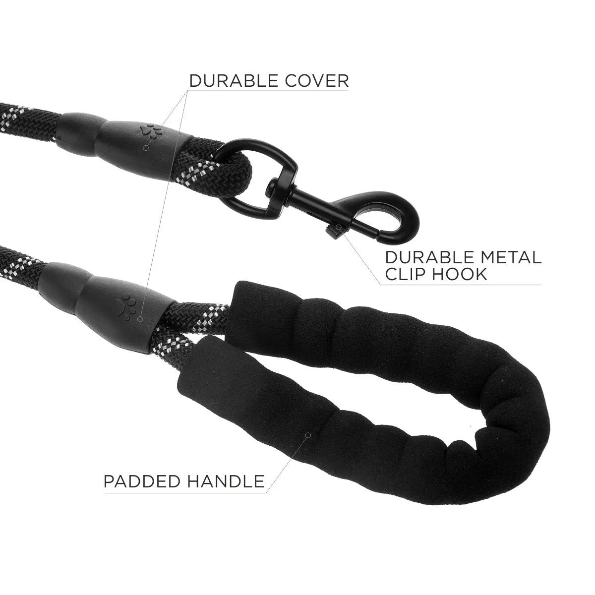 Dog Leash with Padded Handle 5ft