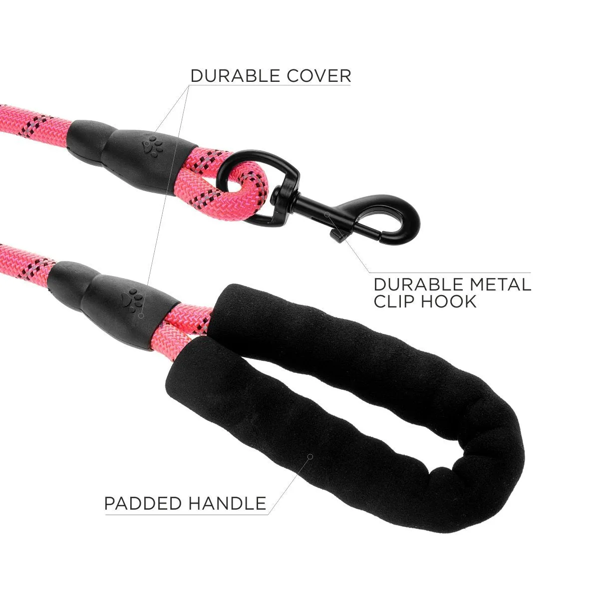 Dog Leash with Padded Handle 5ft