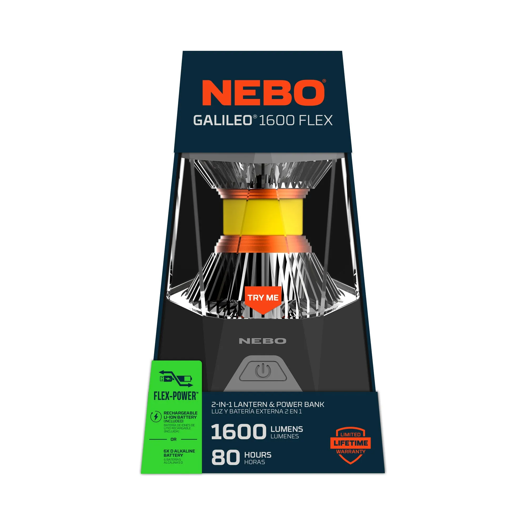 GALILEO™ 1600 FLEX, Rechargeable Lantern   Power Bank