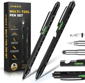 Gifts for Men Him Dad, Multitool Pen Set, Cool Gadgets for Men Boyfriend Husband Handyman on Birthday Fathers Day, Tactical Pen Unique Multi Tool with LED, Stylus, Level, Screwdriver, Flathead
