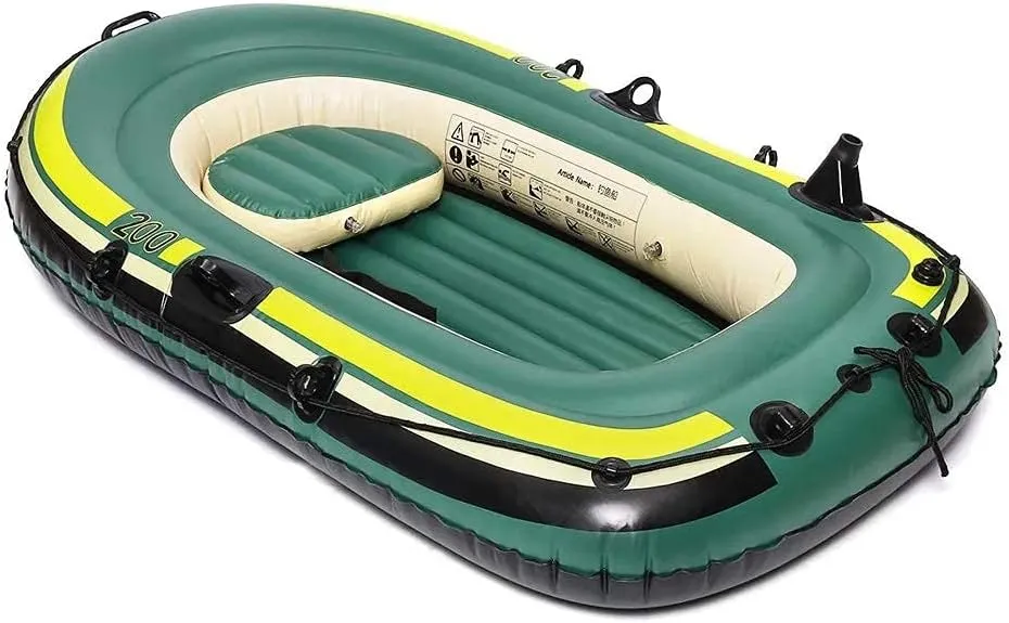 Inflatable Boat with Oars Inflatable Fishing Boats for Adults 2/3/4 Person Inflatable Boat for Pool with Oars