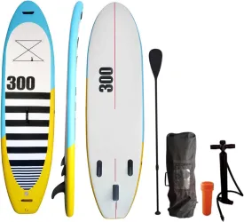 Inflatable Stand Up Paddle Boards, 3 Layers Anti Air Leakage, for All Skill Levels, w/Accessories Backpack, Anti-Slip Deck, Leash, Adjustable Paddle and Hand Pump, Standing Boat for Adults Youth