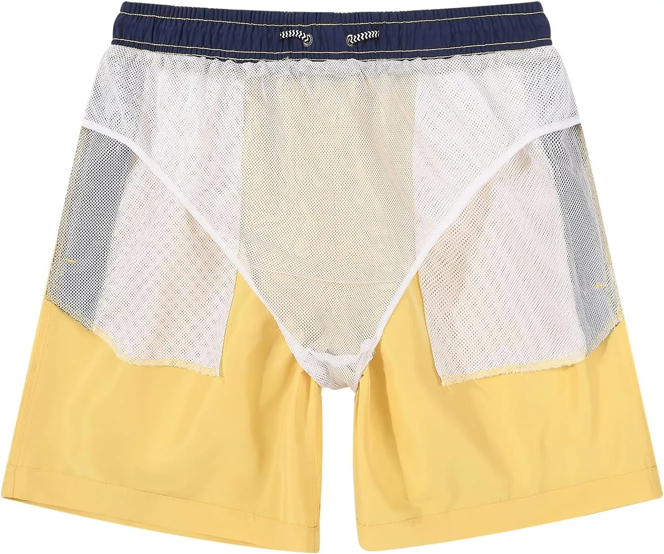 JOYSON Mens Swim Trunks Quick Dry Swim Shorts with Mesh Lining Solid Color Swimwear Bathing Suits