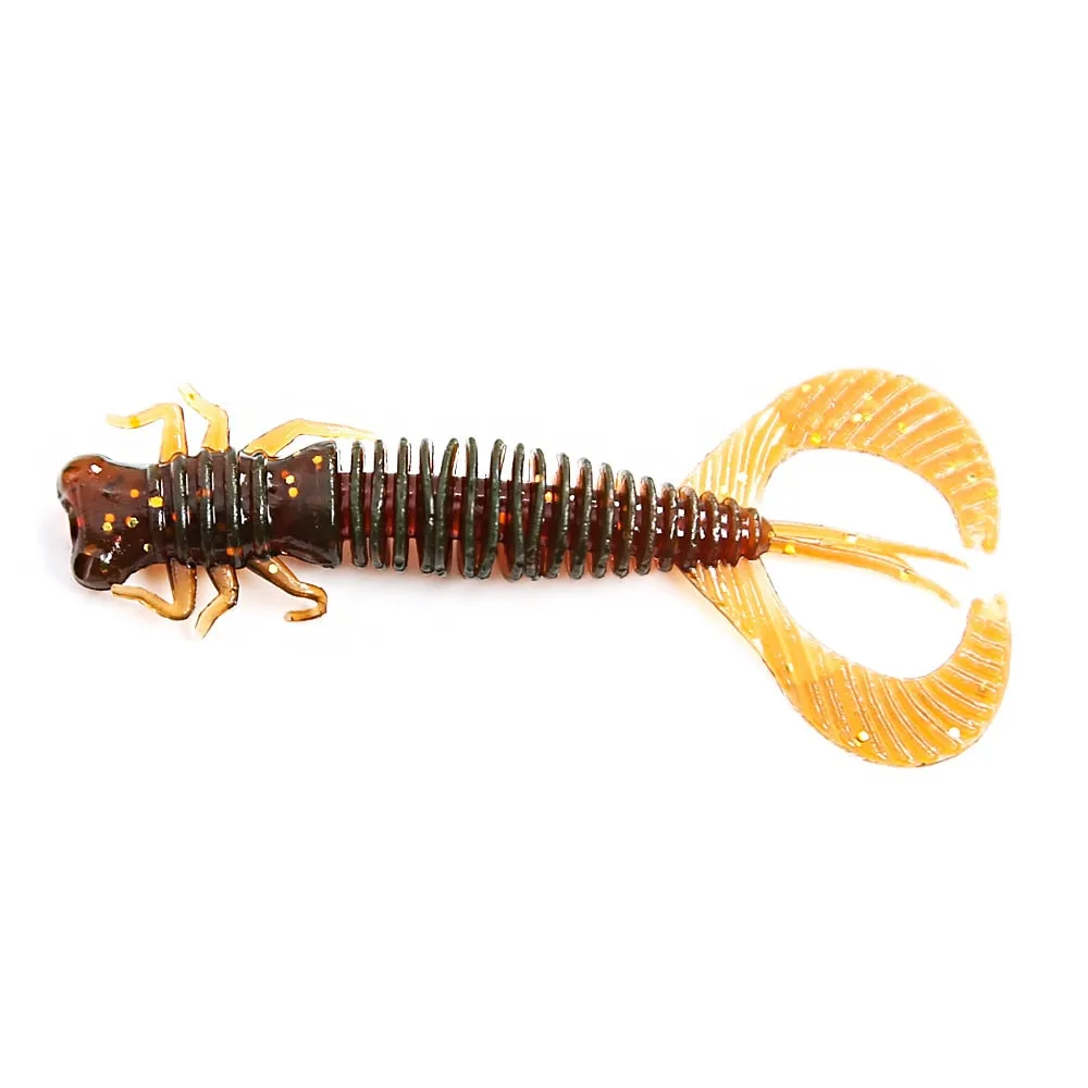 Larva Soft Fishing Lures   Artificial Lures Silicone Wobblers For Pike Swimbait Jigging Plastic Baits Worm