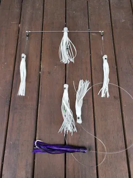 Lobo Lures 18" Skipjack UV Hybrid Rainbow Small Boat/Center Console Splash Spreader Bar