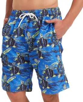 Mens Swim Trunks Swim Shorts Swimwear Swimsuit Beach Shorts Bathing Suits Quick Dry Waterproof