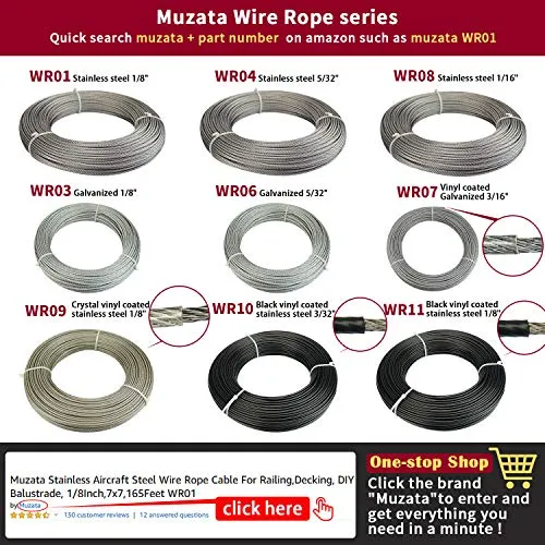 Muzata 5Pack M4 Hook and Eye Turnbuckle for Cable Wire Rope Tension Heavy Duty T304 Stainless Steel for DIY String Light Picture Hanging Tension Wire Kit CN09