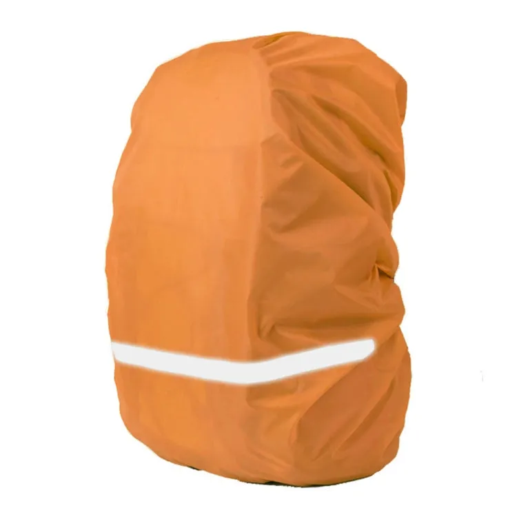 Reflective Light Waterproof Dustproof Backpack Rain Cover Portable Ultralight Shoulder Bag Protect Cover, Size:L(Orange)
