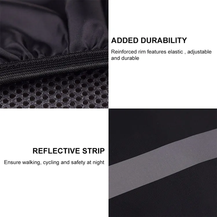 Reflective Light Waterproof Dustproof Backpack Rain Cover Portable Ultralight Shoulder Bag Protect Cover, Size:L(Orange)