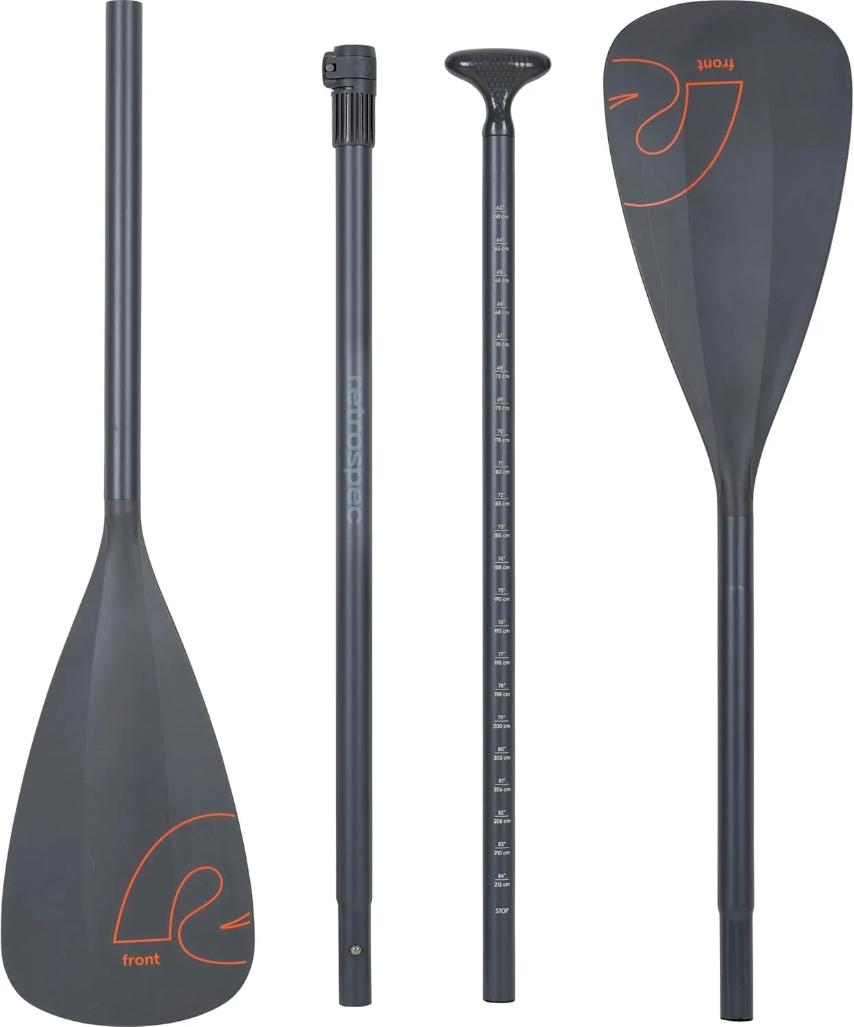 Retrospec Weekender Plus 2 XL 9' Convertible Floating Paddle for Kayaking & iSUP Paddleboards, Lightweight, Rust Resistant, Adjustable with Dual Blade, Collapsible for Easy Transportation