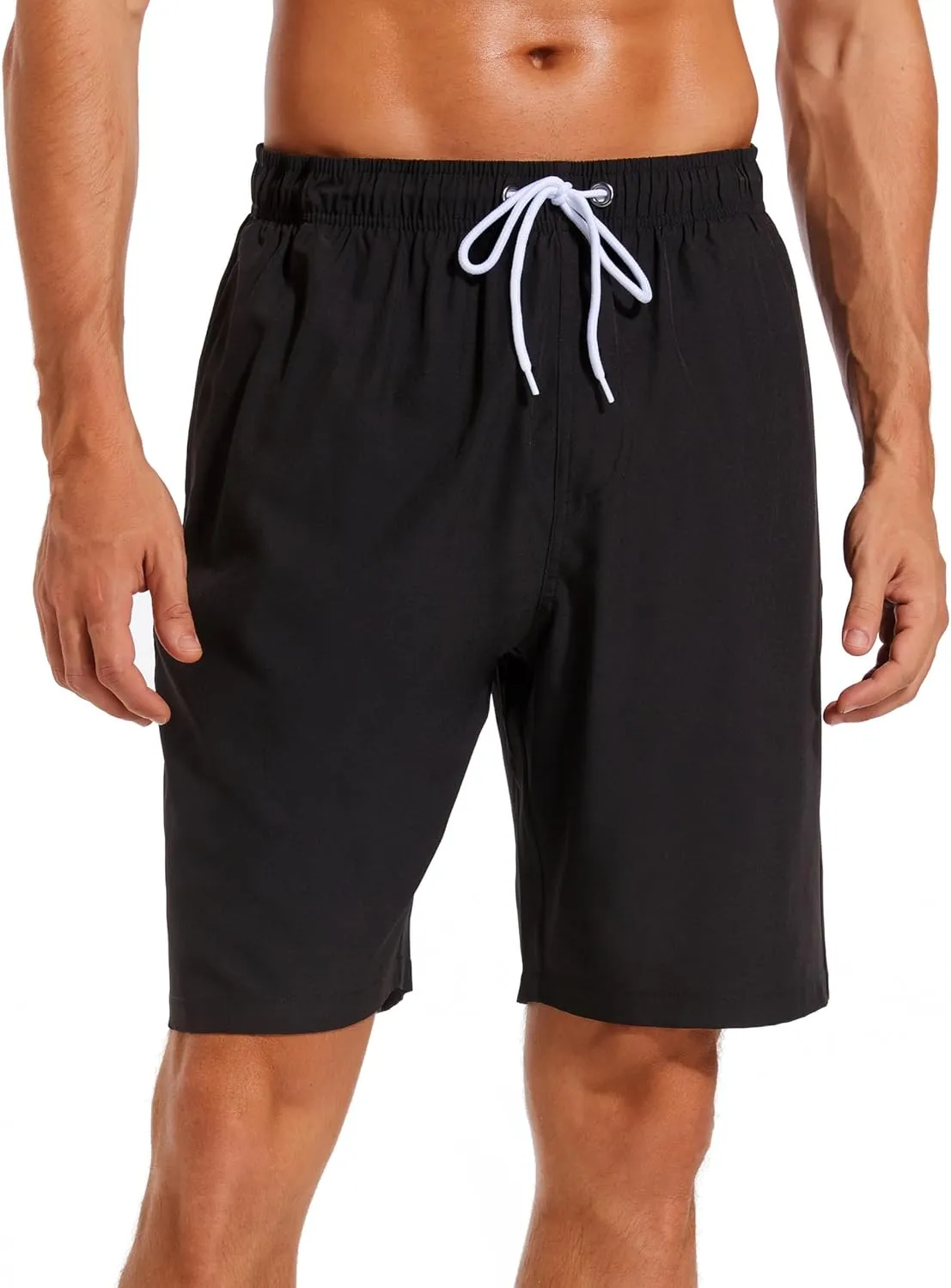 SILKWORLD Mens Swimming Shorts Quick Dry Beach Trunks Swimwear with Mesh Lining