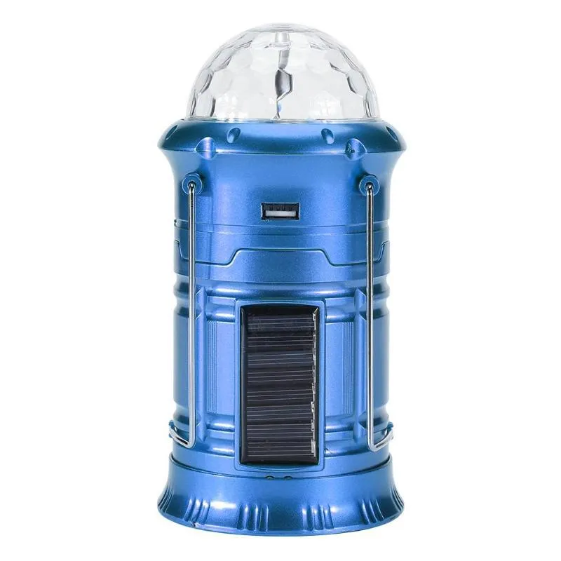Solar LED Camping light flame disco party karaoke party camping emergency light failure foldable portable Led Flashlight lantern