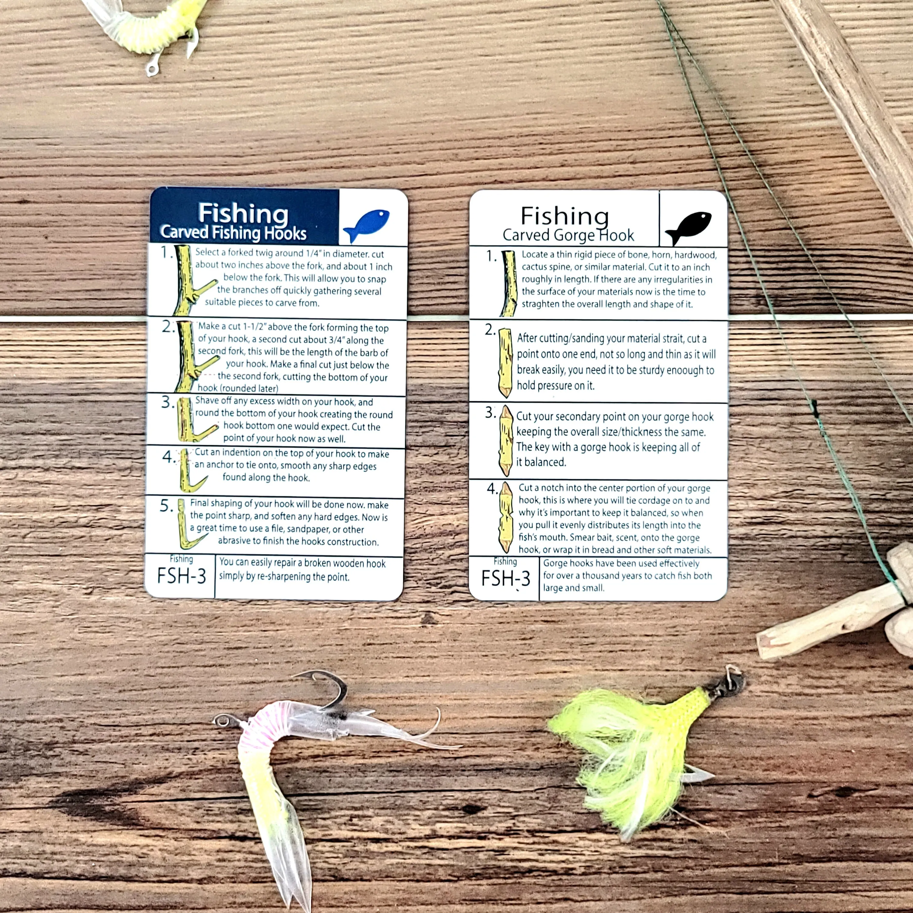 Tip Card FSH-3: How to Carve a Wooden Fishing Hook or Gorge Hook