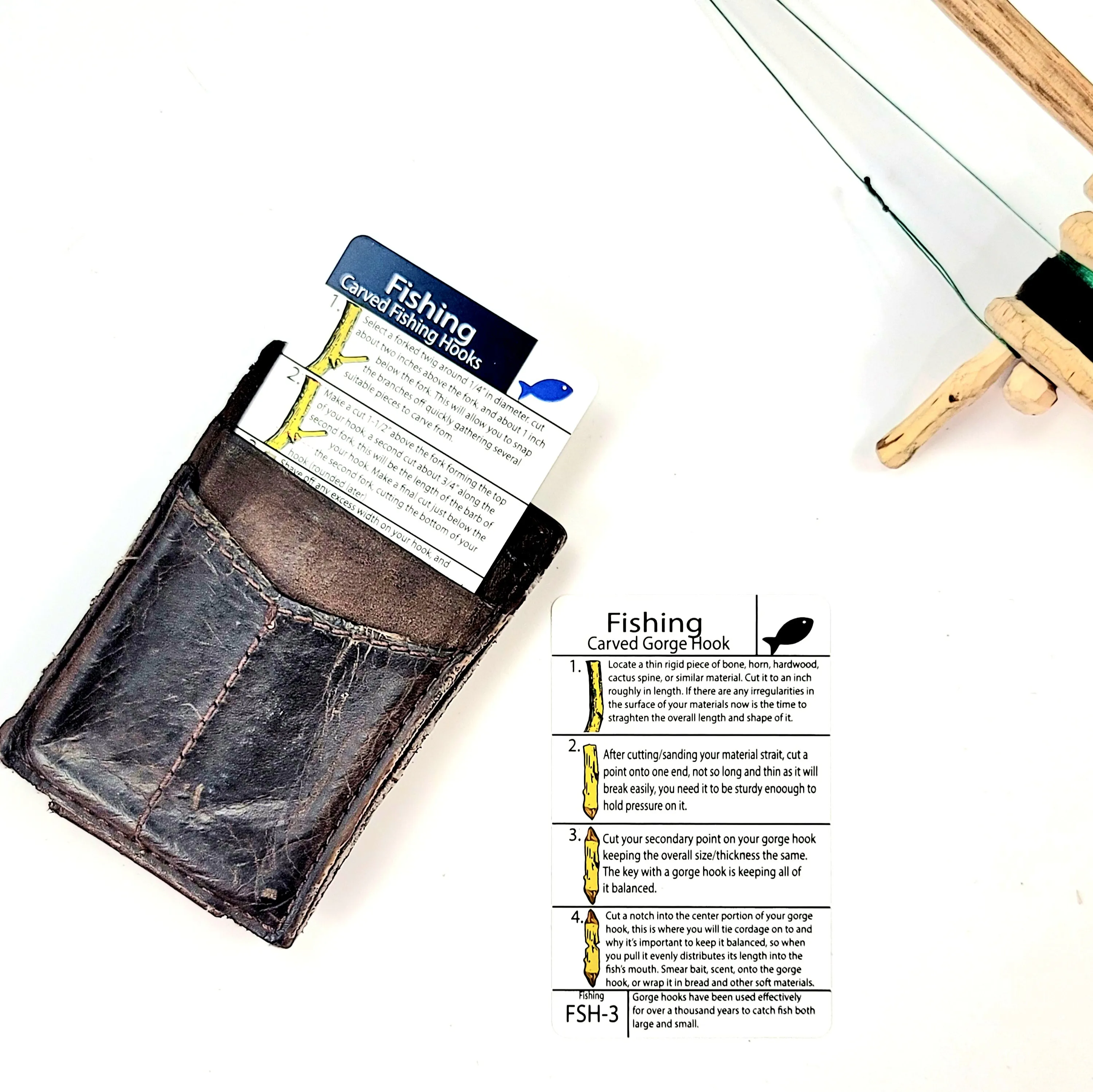 Tip Card FSH-3: How to Carve a Wooden Fishing Hook or Gorge Hook