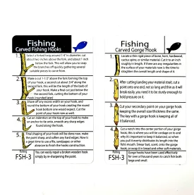 Tip Card FSH-3: How to Carve a Wooden Fishing Hook or Gorge Hook