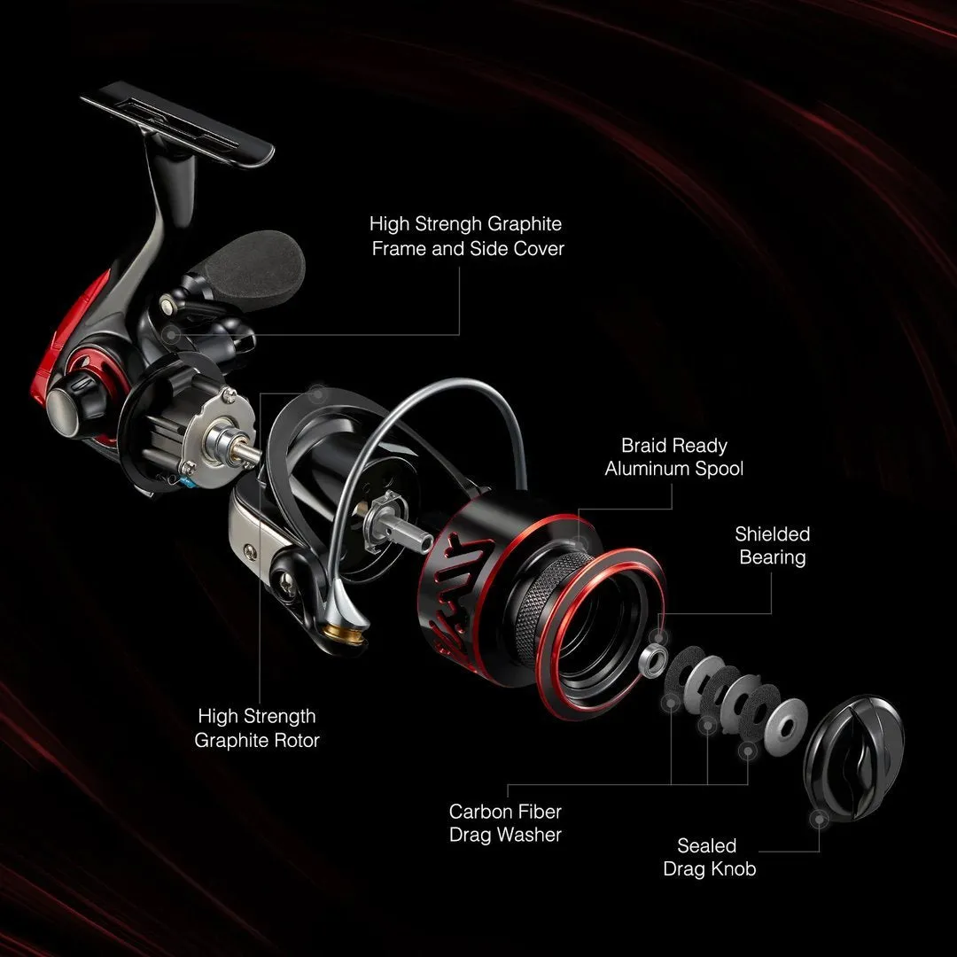 Ultra Smooth Powerful Carbon Fiber Spinning Reel