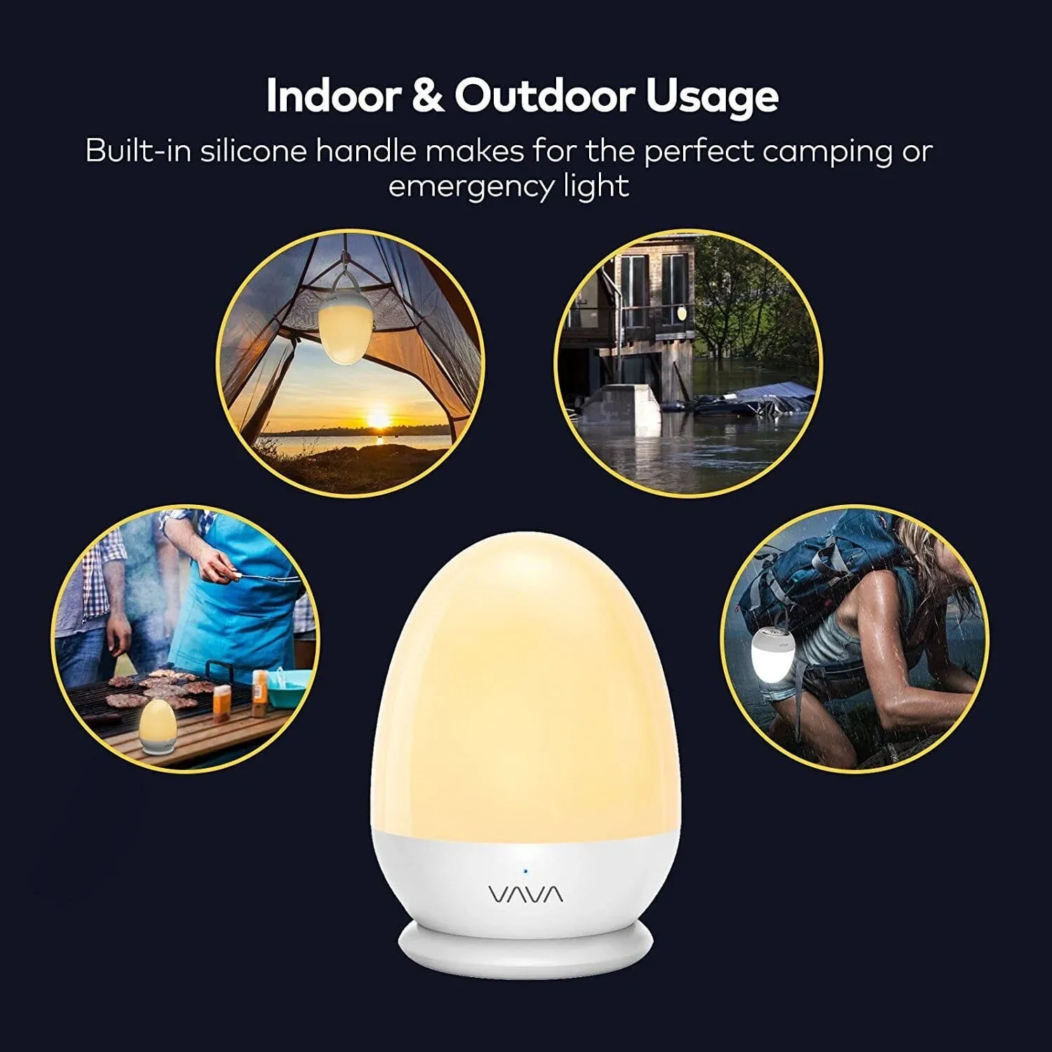VAVA Eye Caring LED Baby Night Lights for Kids Table Lamp